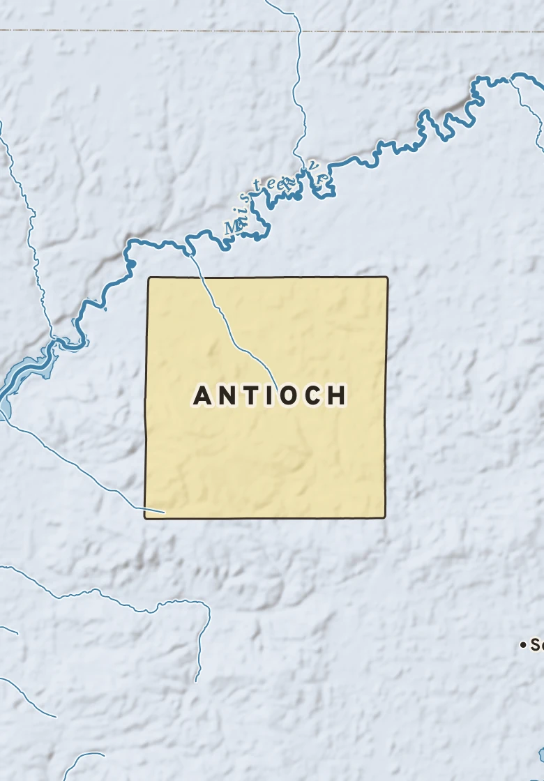 Atlas plate of Antioch, Michigan.