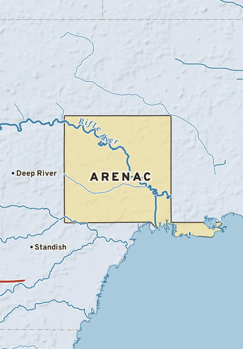 Atlas plate of Arenac, Michigan.