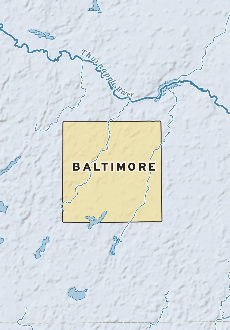 Atlas plate of Baltimore, Michigan.