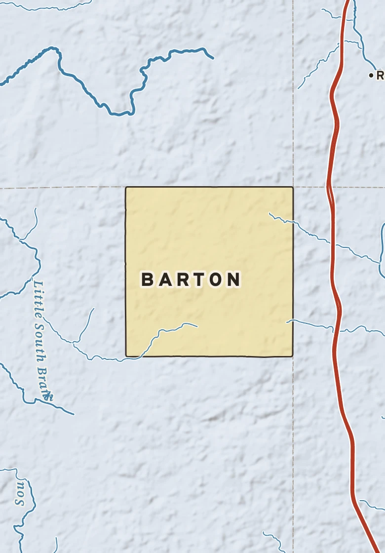 Atlas plate of Barton, Michigan.