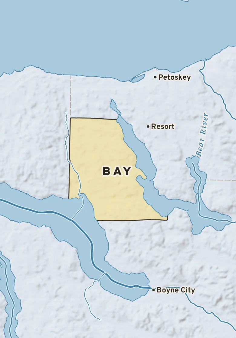 Atlas plate of Bay, Michigan.