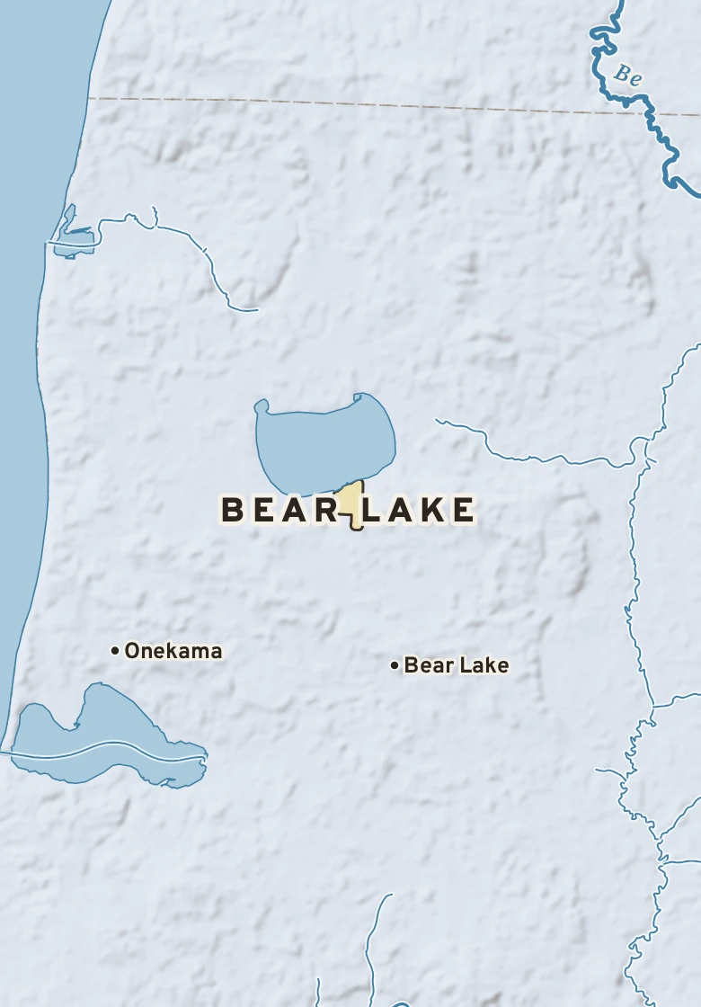 Atlas plate of Bear Lake, Michigan.