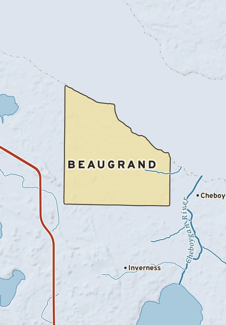 Atlas plate of Beaugrand, Michigan.