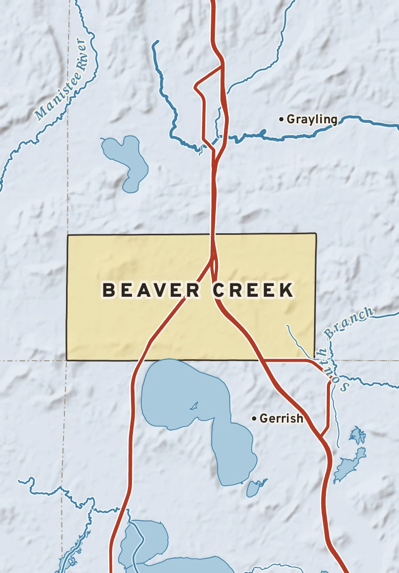 Atlas plate of Beaver Creek, Michigan.