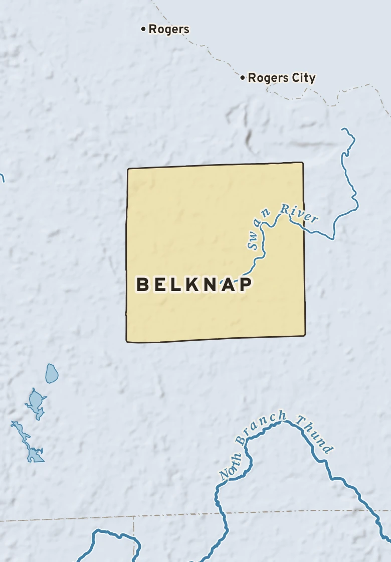 Atlas plate of Belknap, Michigan.
