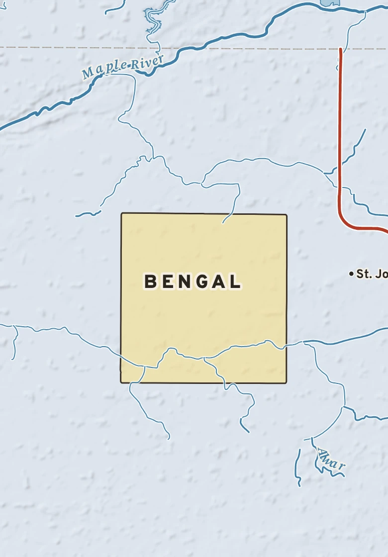 Atlas plate of Bengal, Michigan.
