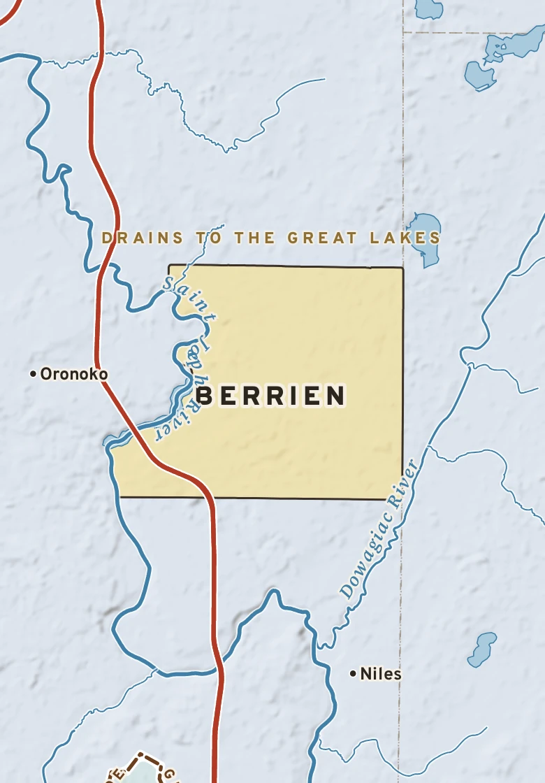 Atlas plate of Berrien, Michigan.
