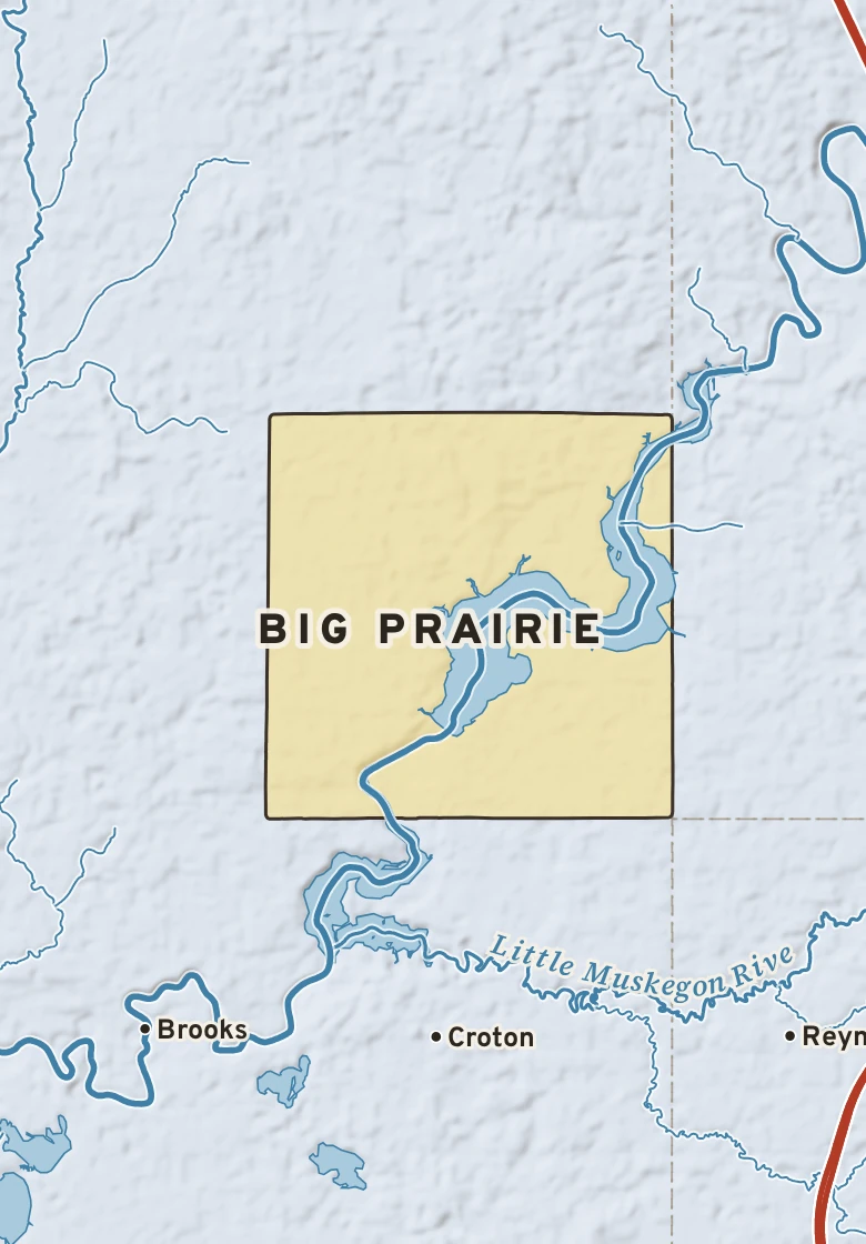 Atlas plate of Big Prairie, Michigan.