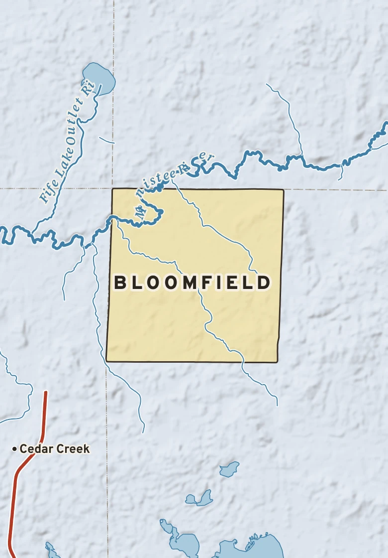Atlas plate of Bloomfield, Michigan.