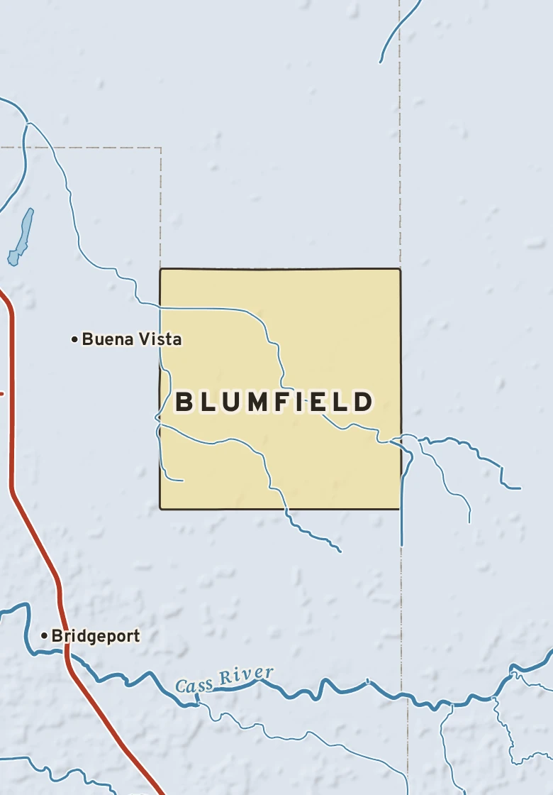 Atlas plate of Blumfield, Michigan.
