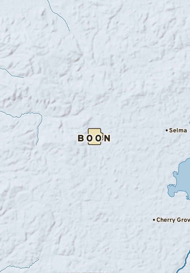 Atlas plate of Boon, Michigan.
