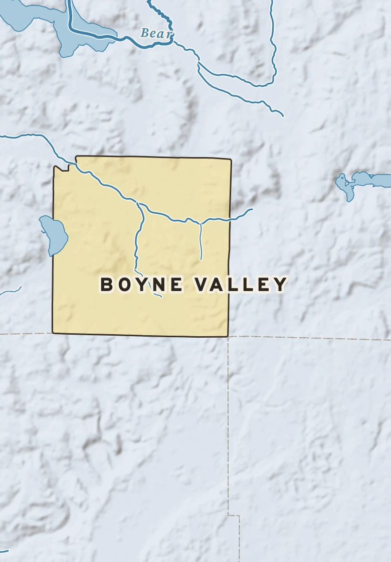 Atlas plate of Boyne Valley, Michigan.
