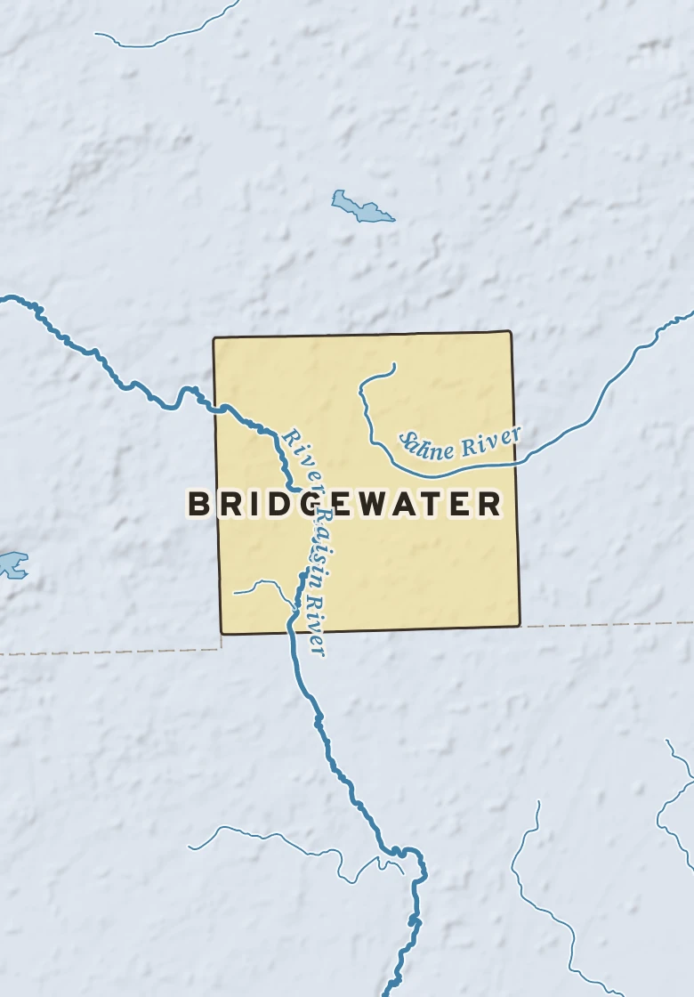 Atlas plate of Bridgewater, Michigan.