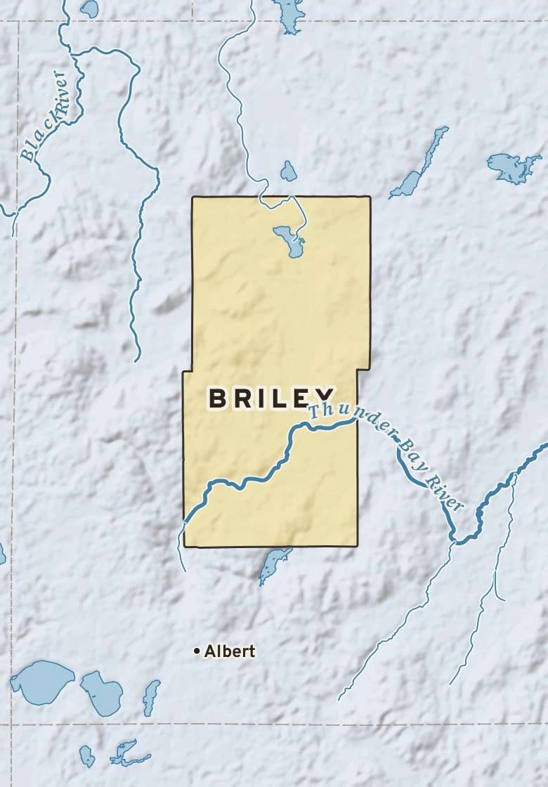 Atlas plate of Briley, Michigan.