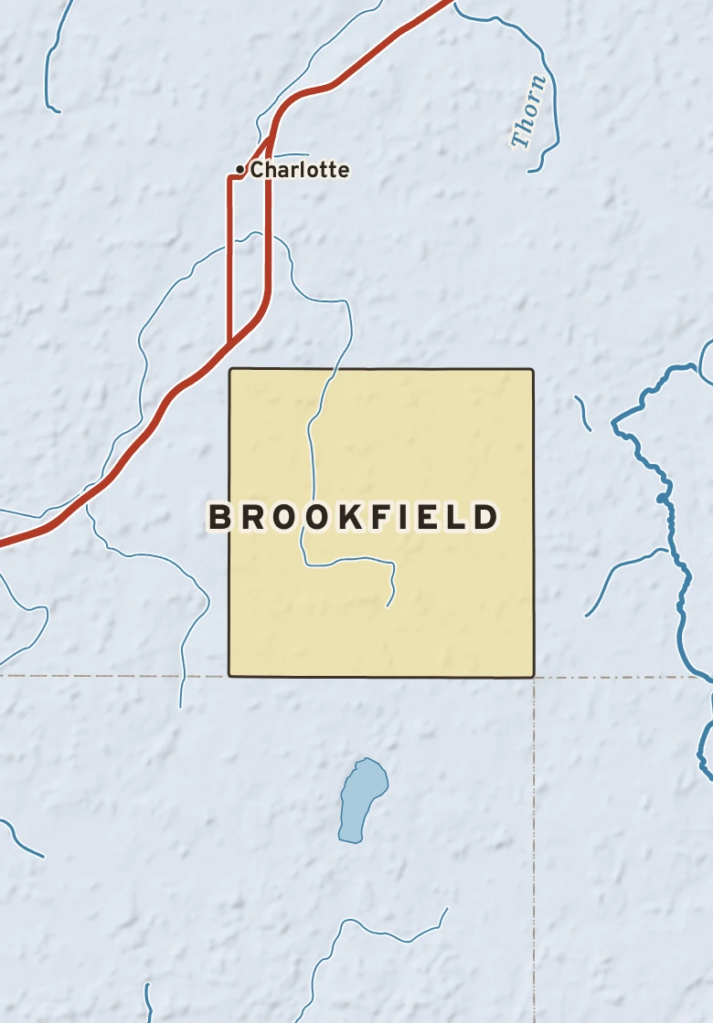 Atlas plate of Brookfield, Michigan.
