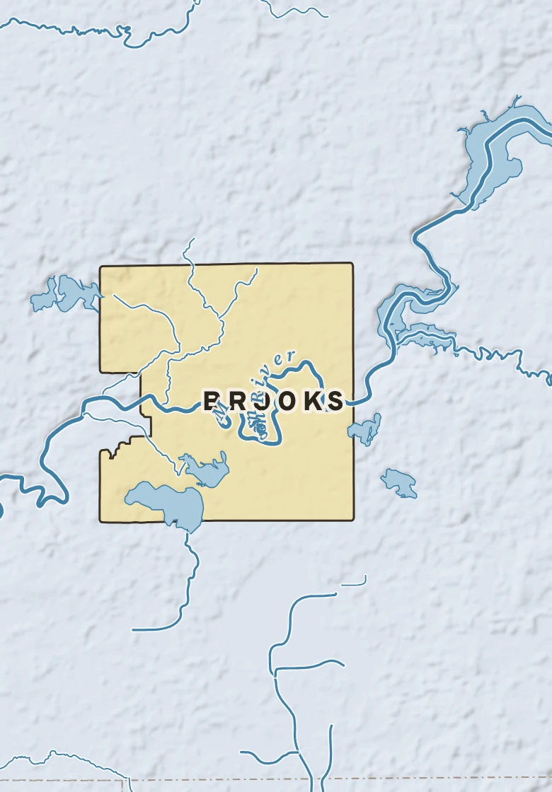Atlas plate of Brooks, Michigan.