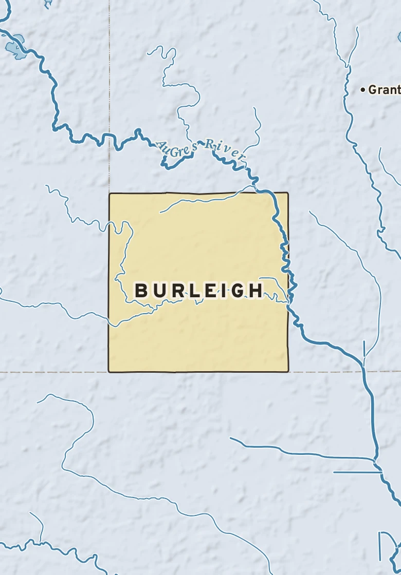 Atlas plate of Burleigh, Michigan.
