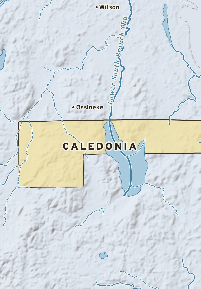 Atlas plate of Caledonia, Michigan.