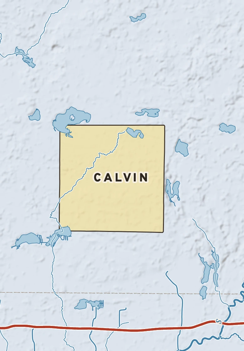 Atlas plate of Calvin, Michigan.