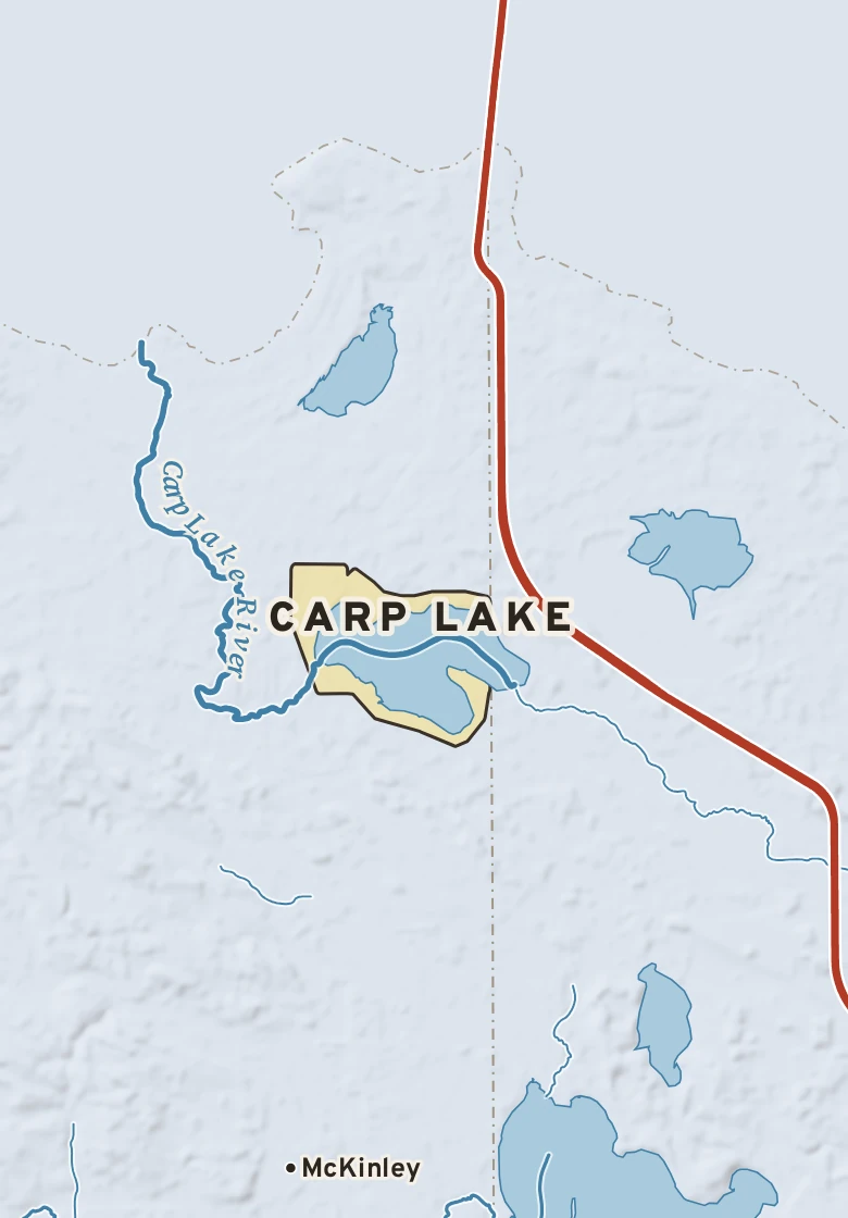 Atlas plate of Carp Lake, Michigan.