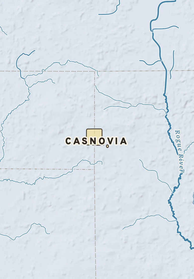 Atlas plate of Casnovia, Michigan.