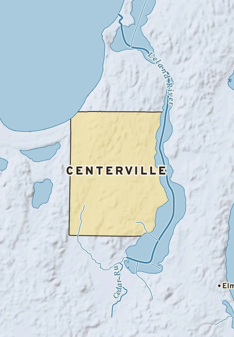 Atlas plate of Centerville, Michigan.