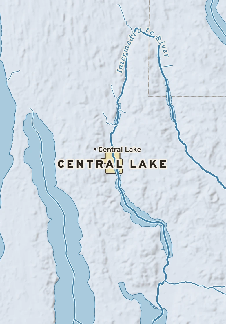 Atlas plate of Central Lake, Michigan.