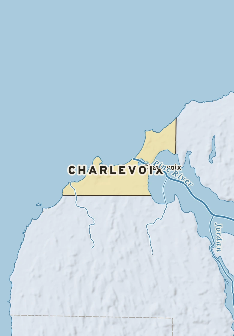Atlas plate of Charlevoix, Michigan.