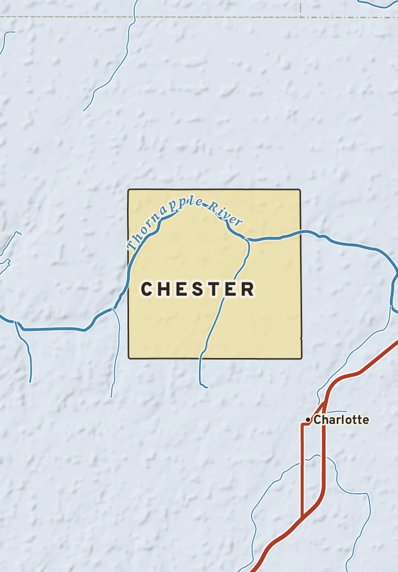 Atlas plate of Chester, Michigan.