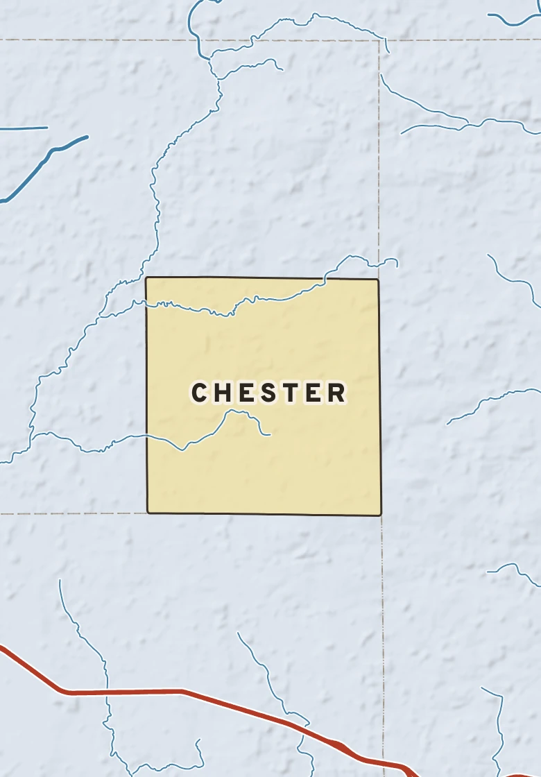 Atlas plate of Chester, Michigan.