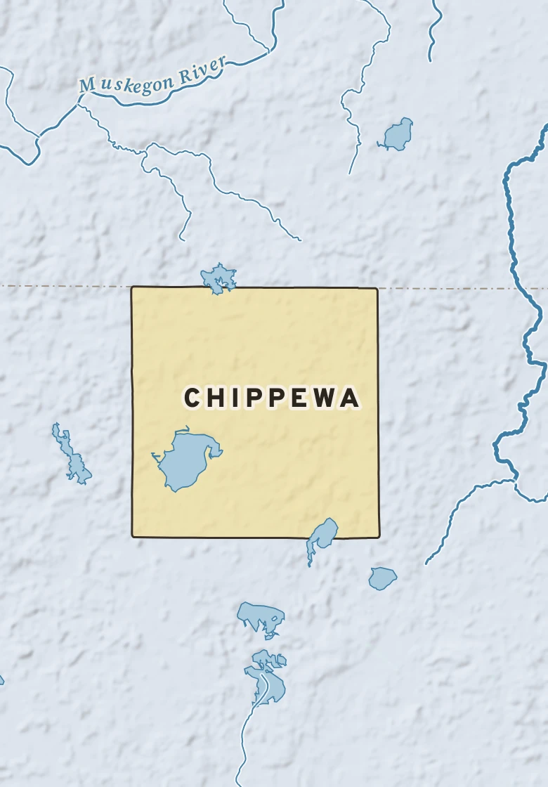 Atlas plate of Chippewa, Michigan.
