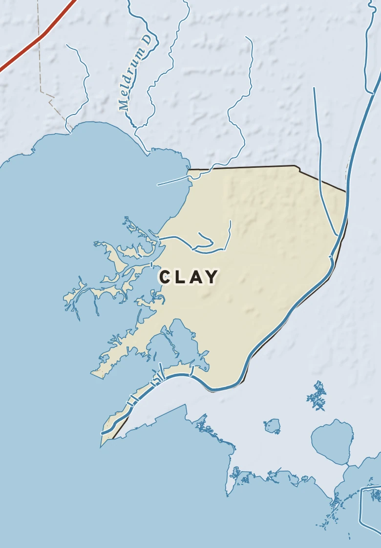 Atlas plate of Clay, Michigan.