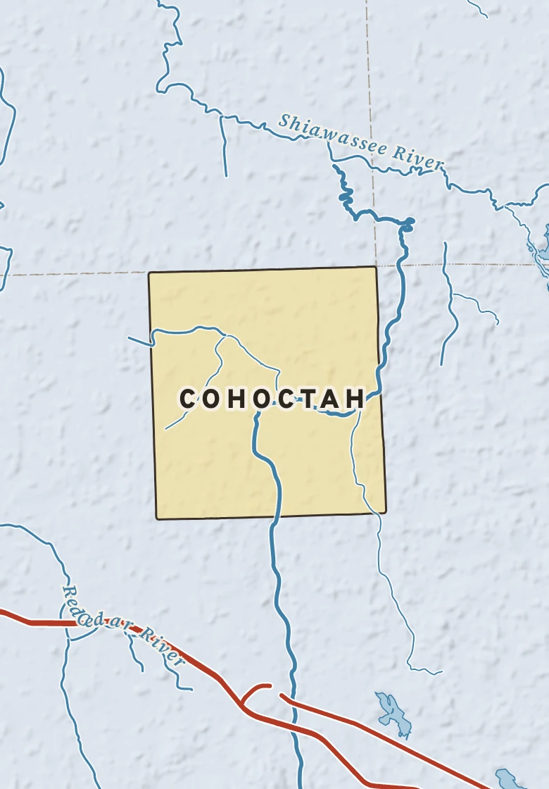 Atlas plate of Cohoctah, Michigan.