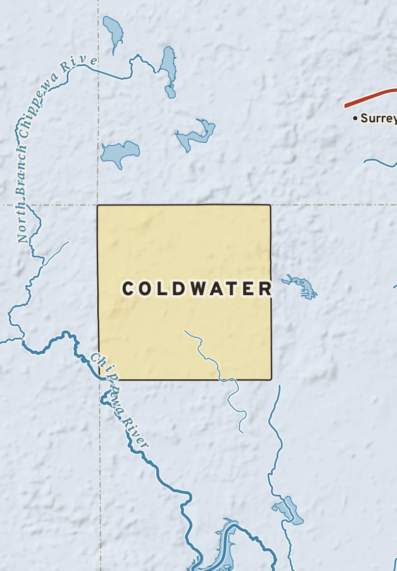 Atlas plate of Coldwater, Michigan.