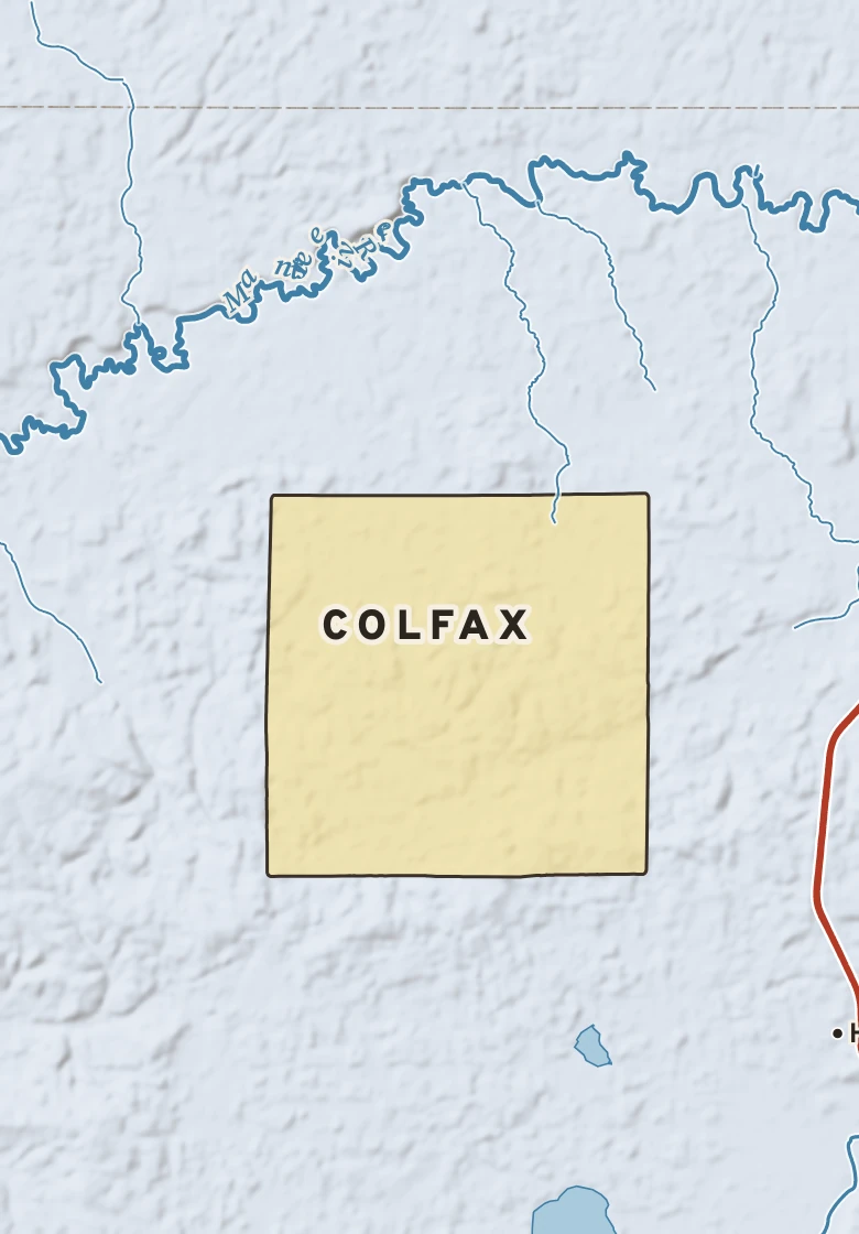 Atlas plate of Colfax, Michigan.