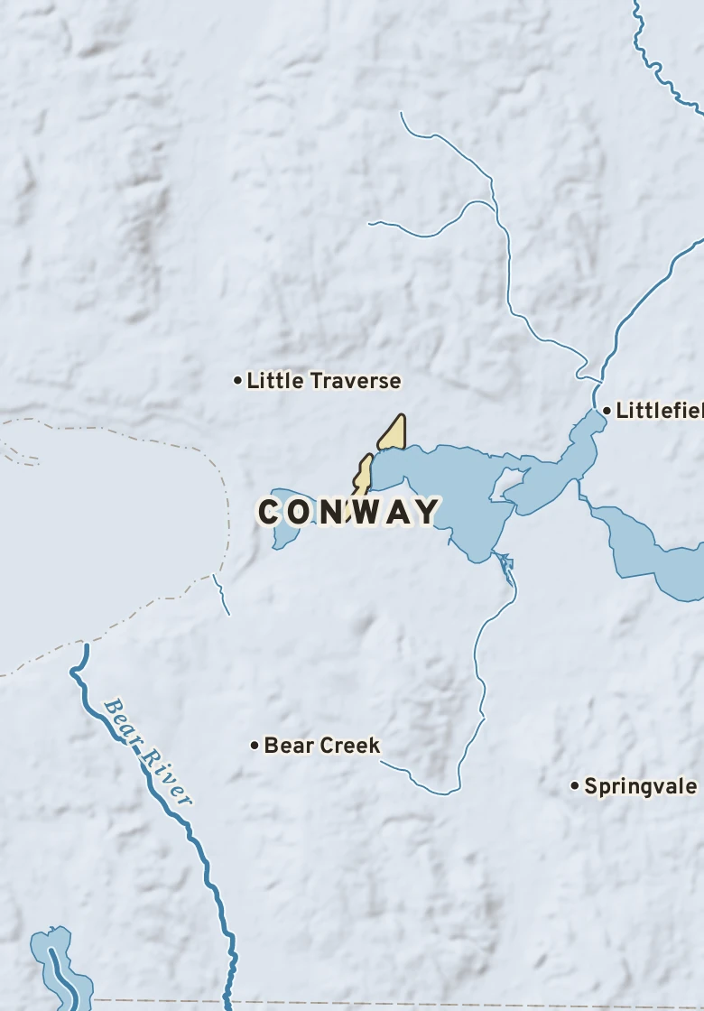Atlas plate of Conway, Michigan.