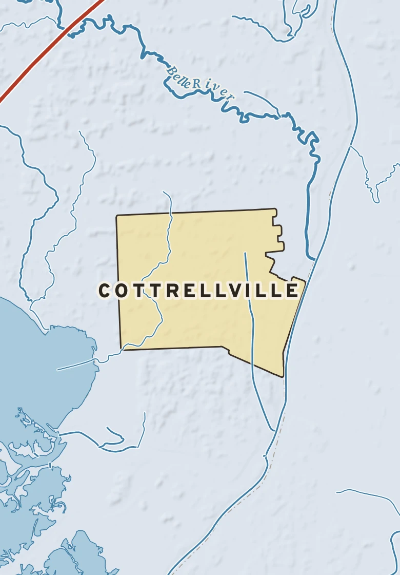 Atlas plate of Cottrellville, Michigan.