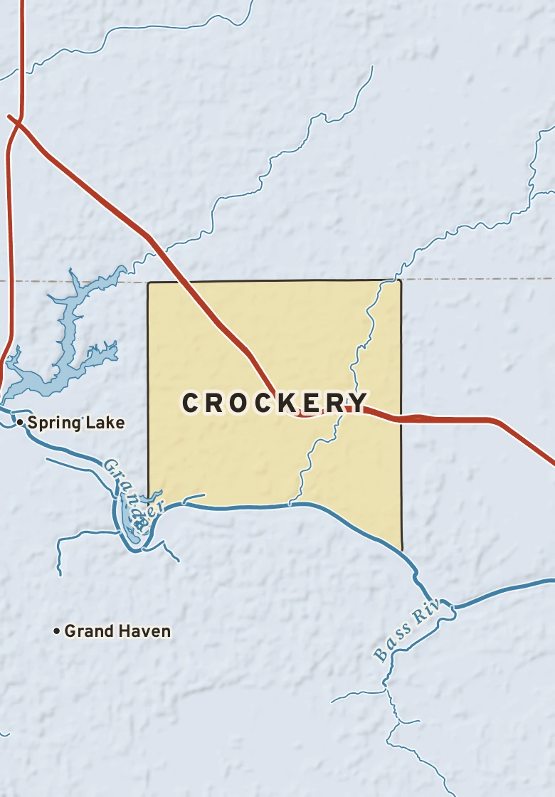 Atlas plate of Crockery, Michigan.
