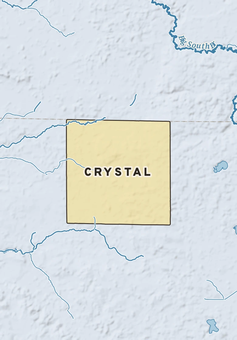 Atlas plate of Crystal, Michigan.