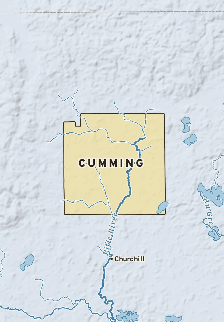 Atlas plate of Cumming, Michigan.