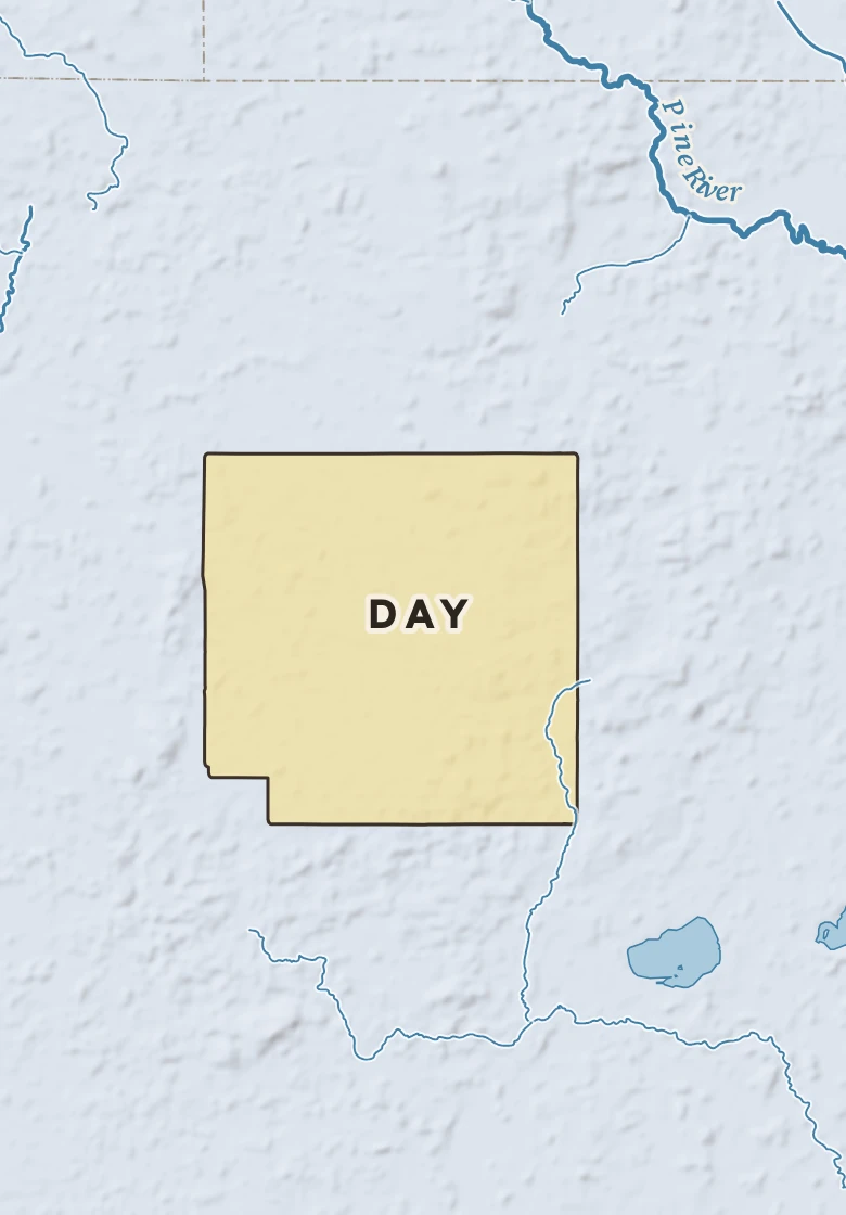 Atlas plate of Day, Michigan.