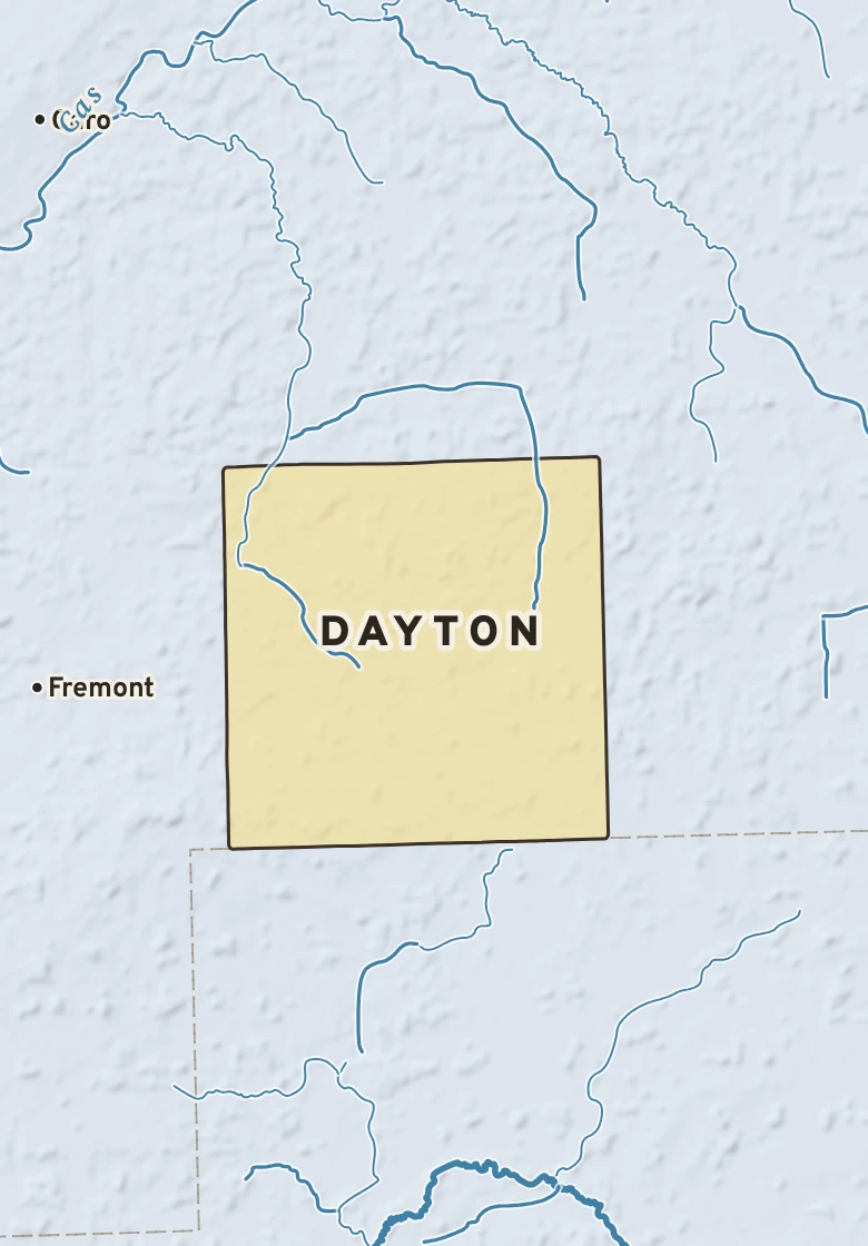 Atlas plate of Dayton, Michigan.