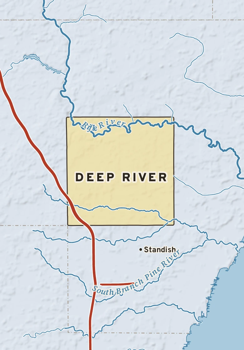 Atlas plate of Deep River, Michigan.
