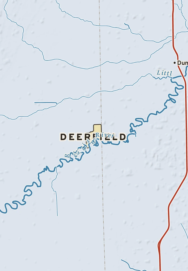 Atlas plate of Deerfield, Michigan.