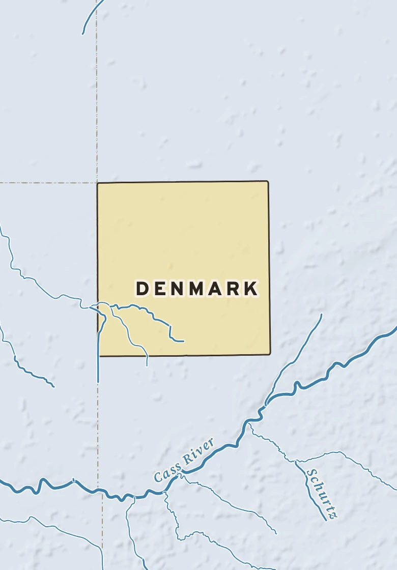 Atlas plate of Denmark, Michigan.