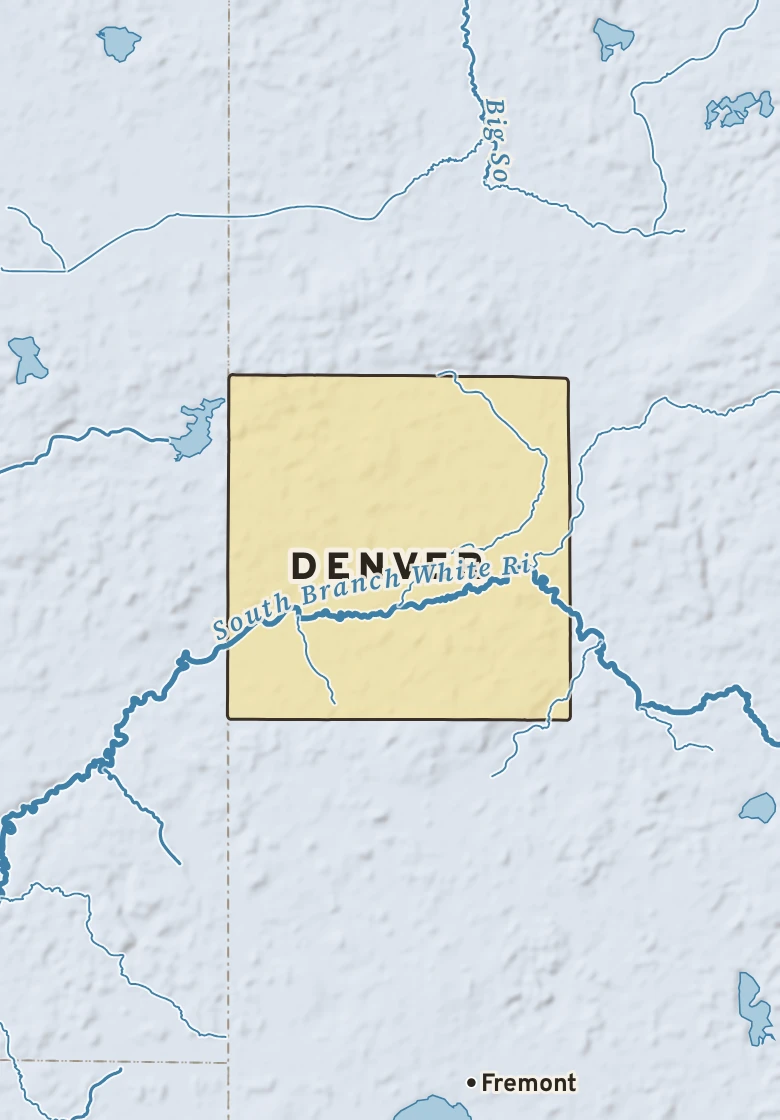 Atlas plate of Denver, Michigan.