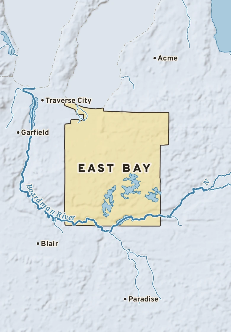 Atlas plate of East Bay, Michigan.