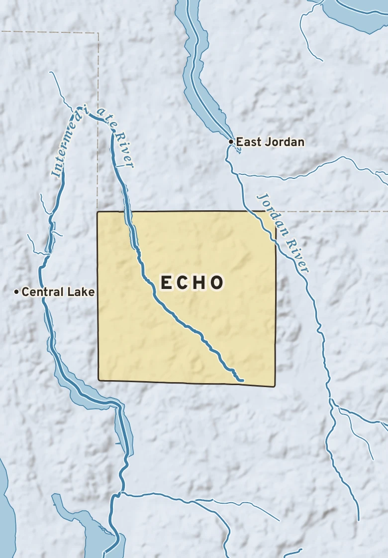 Atlas plate of Echo, Michigan.