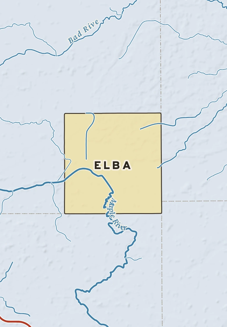 Atlas plate of Elba, Michigan.
