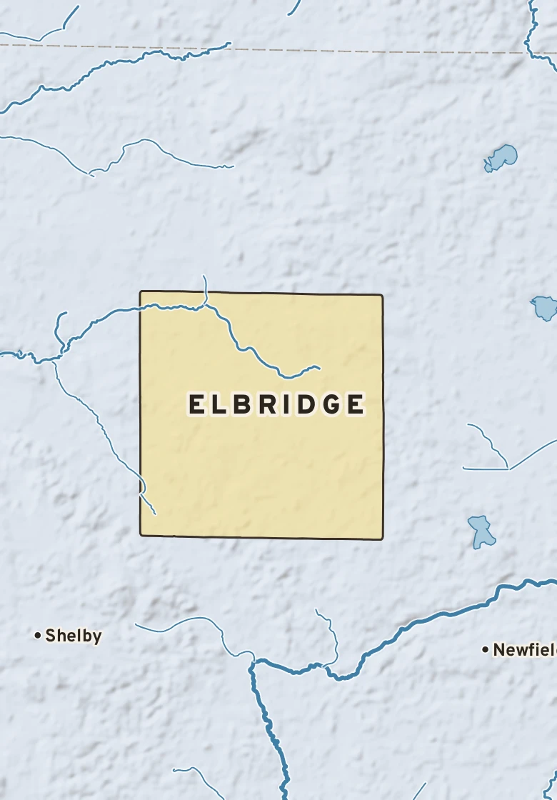 Atlas plate of Elbridge, Michigan.